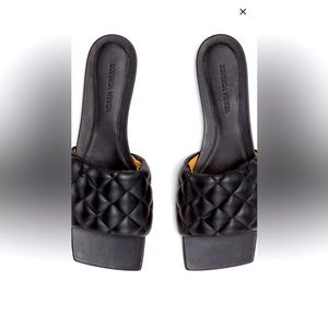 Bottega Veneta *SALE* Padded Black Slide size 39